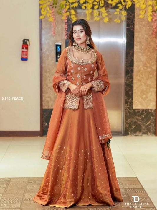 Royal Festive Lehenga Choli Pair with Handcrafted Detailing