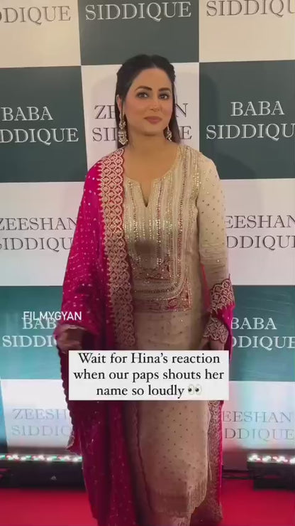 Women's Georgette Embroidery White Color Kurta Pant With Dupatta